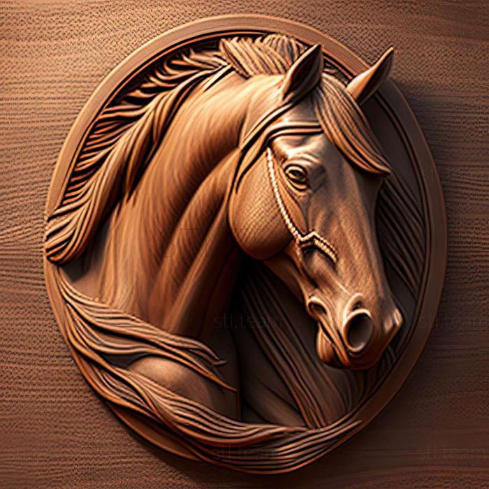 3D model Comanche horse famous animal (STL)